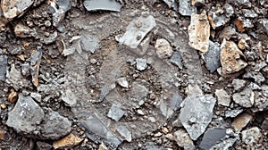 Close up of broken tile and rock texture background