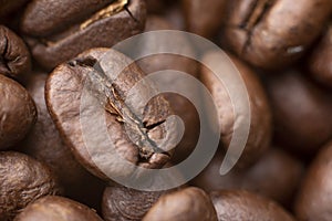 Close up of brown coffee background