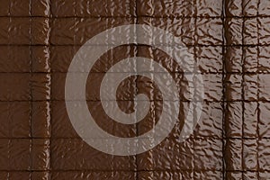 a close up of a brown leather cover with a white background Ultimate Comfort Luxurious 3D Brown