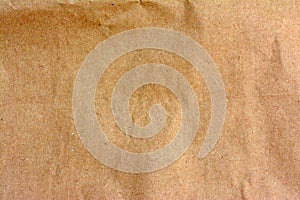Close-up of brown paper bag texture background