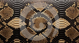 Realistic brown python snake skin texture macro