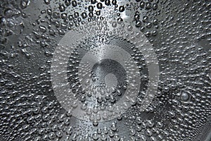 Close-up bubbles of boiling water