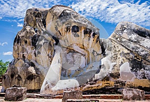 Close-up of Buddha Statue in Wat Lokaya Sutha Temple, Thailand