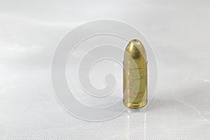 close up bullet 9mm parabellum FMJ (Full Metal Jacket ) photo