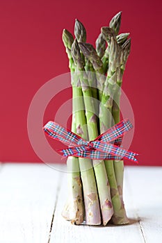 Close up of a bunch of asparagus