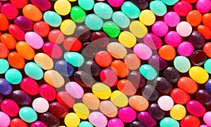 a close up of a bunch of candy beans, seamless, tileable