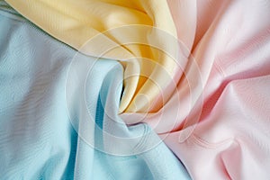 a close up of a bunch of different colored fabrics