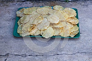 close up of a bunch of raw melinjo