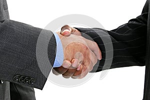 Close Up Businessmen Shaking Hands