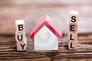 Buy Or Sell Option With Small House Model