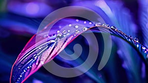 Close-up of Calathea leaf texture