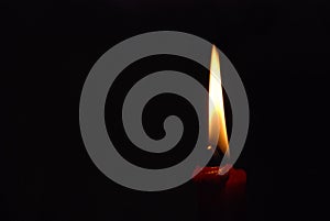 Close up candle flame background