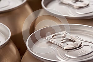 Close up of cans, landscape view