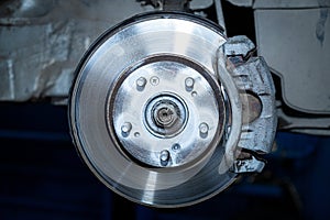 Close-up of a car hub