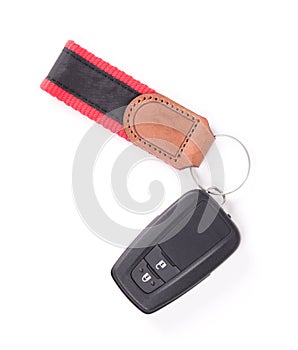 Close up of car remote control