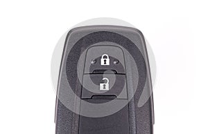 Close up of car remote control