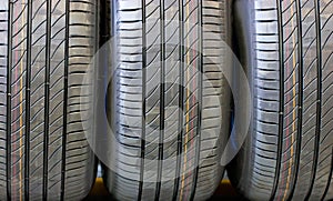 Close Up Car's Tires.