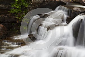 Close Up Of Cascade At Manorkill Falls