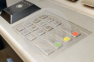 Close up of Cash Machine Keypad B
