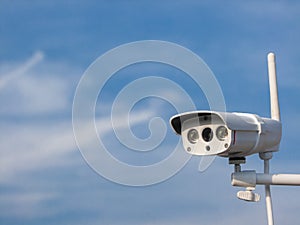 Close-up of CCTV surveillance