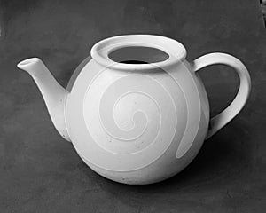 Close up of ceramic teapot photo