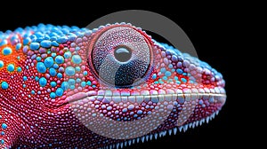 Close-up Chameleon Head