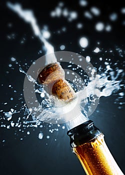 Close up of champagne cork