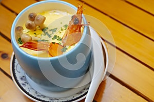 Close up of chawanmushi