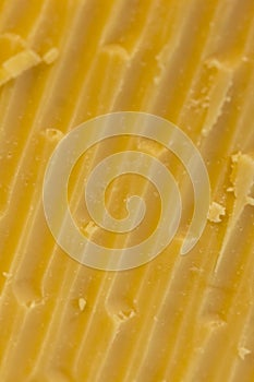 Close up of cheese block, grated