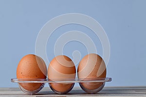 Close up of Chicken Eggs