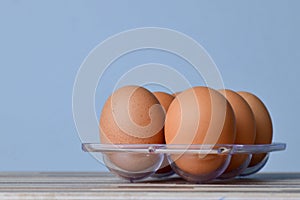 Close up of Chicken Eggs