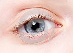 Close-up child eye