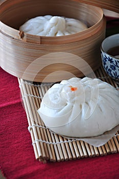 Close up Chinese Pork Bun