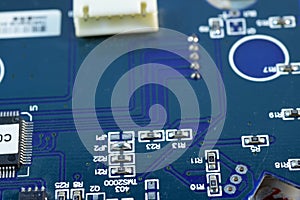 CLOSE UP ELECTRONIC BOARD