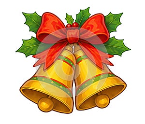 Close Up Of A Christmas Bells