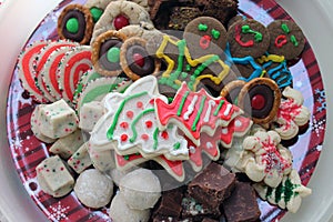 Close up of Christmas Cookies