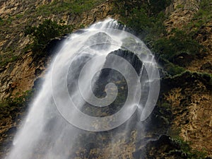 Close-Up of Christmas Tree Waterfall in Sumidero Canyon