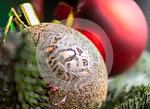 Close up Christmast ball
