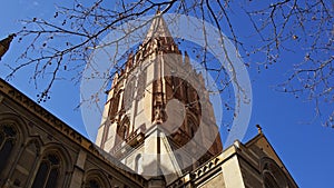 Close up of a Church in Melbourne, Australia.