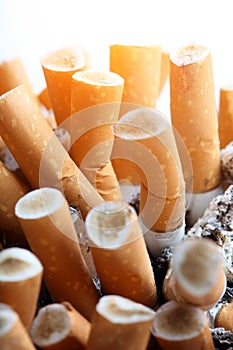 Close up of cigarettes