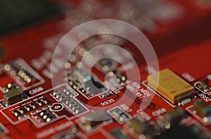Close up circuit board