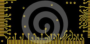 Close-up of circuit plate