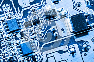 Close up of Circuits Electronic on Mainboard Technology computer background logic board,cpu motherboard,Main board,sys
