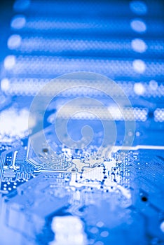 Close up of Circuits Electronic on Mainboard Technology computer background logic board,cpu motherboard,Main board,sys