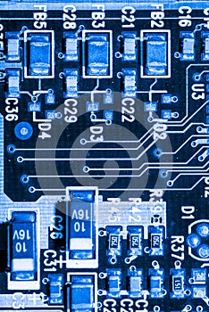 Close up of Circuits Electronic on Mainboard Technology computer background logic board,cpu motherboard,Main board,sys