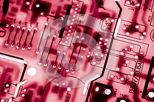 Close up of Circuits Electronic on Mainboard Technology computer background logic board,cpu motherboard,Main board,sys