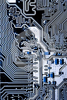 Close up of Circuits Electronic on Mainboard Technology computer background logic board,cpu motherboard,Main board,sys