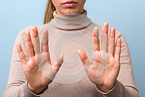 Close up clean woman hands after a good wash and sanitiser. respect hygiene