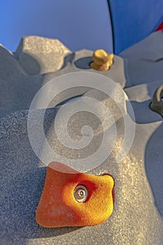 Close up of climbing stones on playground Utah