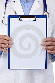 Close-up of a clipboard with blank copyspace